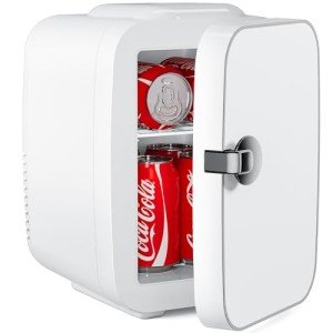Dancing Daisy 4L Compact Skincare Fridge, White