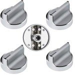 Stainless Steel Control Knobs for Whirlpool Cooktops