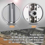 Stainless Steel Control Knobs for Whirlpool Cooktops