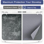 Extra Large Heat Resistant Stove Top Cover - Grey