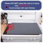 Extra Large Heat Resistant Stove Top Cover - Grey
