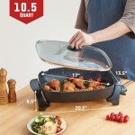 Elite Gourmet 10.5Qt Non-Stick Electric Skillet