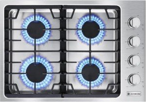 AAOBOSI 30” Gas Cooktop with 4 Burners