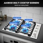 AAOBOSI 30” Gas Cooktop with 4 Burners