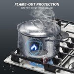AAOBOSI 30” Gas Cooktop with 4 Burners