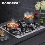 24" Stainless Steel Gas Cooktop with 4 Burners