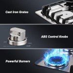 AAOBOSI 30” Gas Cooktop with 4 Burners