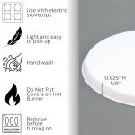 White Electric Stove Burner Covers Set of 4