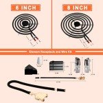 Electric Range Burner Element Unit Set for Ranges