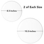 White Electric Stove Burner Covers Set of 4