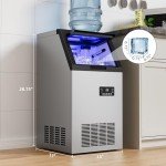 Under Counter Stainless Steel Ice Maker, 150LBS/24H