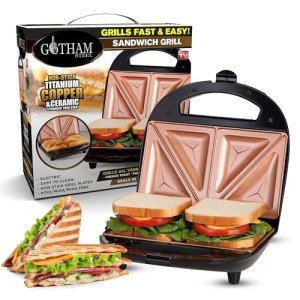 Gotham Steel Nonstick 2-in-1 Sandwich Maker