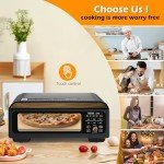 Portable 800°F Electric Pizza Oven for All Settings