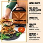 Gotham Steel Nonstick 2-in-1 Sandwich Maker