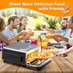 Portable 800°F Electric Pizza Oven for All Settings
