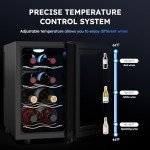 Mojgar 8-Bottle Freestanding Wine Cooler Fridge