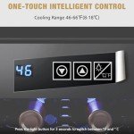 JINJUNYE 6-Bottle Countertop Wine Cooler Refrigerator
