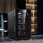Mojgar 8-Bottle Freestanding Wine Cooler Fridge