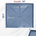 Pro HDPE Dishwasher Drain Pan - 24" x 20.5
