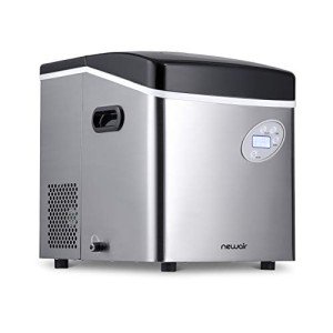 Newair 50 lb Portable Ice Maker - Stainless Steel