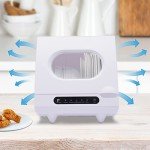 PROYONGOO Portable Mini Dishwasher with 5 Wash Programs