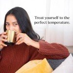 Smart Temperature Control Coffee Mug 10 Oz - Gold