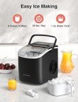 Portable Self-Cleaning Ice Maker for Home & Office