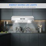 Tieasy 30" Stainless Steel Under Cabinet Range Hood