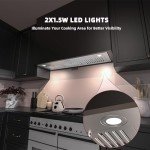 FIREGAS 36-Inch Range Hood Insert - 600 CFM