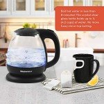 Elite Gourmet Cordless Electric Glass Kettle, 1L