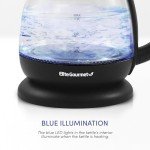Elite Gourmet Cordless Electric Glass Kettle, 1L