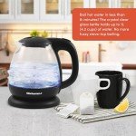 Elite Gourmet Cordless Electric Glass Kettle, 1L