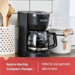 5-Cup BLACK+DECKER Coffeemaker in Black