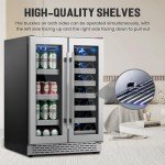 VINECOLD 24" Dual Zone Wine and Beverage Fridge
