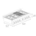 ZLINE 48" 8-Burner Gas Rangetop