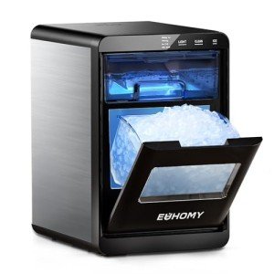 EUHOMY Countertop Nugget Ice Maker Machine