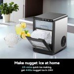 EUHOMY Countertop Nugget Ice Maker Machine
