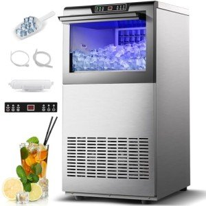 150lbs Commercial Ice Maker With Self-Cleaning Feature