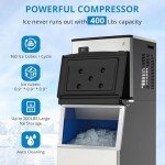 Commercial Ice Maker Machine with 240LBS Storage