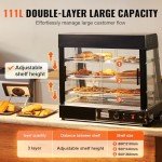 VEVOR 3-Tier Commercial Food Warmer Display Unit