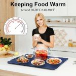 Large Electric Warming Tray with Adjustable Temperature Levels