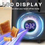 2-Slice Smart Toaster with LCD Timer and Functions