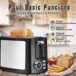 2-Slice Smart Toaster with LCD Timer and Functions