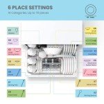 COMFEE' Compact Portable Mini Dishwasher, 6 Settings