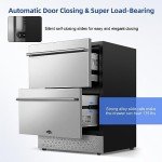 Tylza 24” Built-in Drawer Beverage Refrigerator