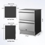 Tylza 24” Built-in Drawer Beverage Refrigerator