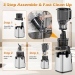 Extra Large Cold Press Juicer for Whole Fruits