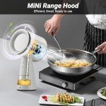 AMZCHEF Portable Range Hood with Exhaust Fan