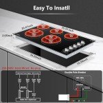 AMZCHEF 36-Inch 5-Burner Electric Cooktop