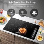 AMZCHEF 36-Inch 5-Burner Electric Cooktop